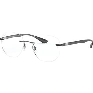 Ray - Ban Unisex RX8766 1128 Optiske stel Titanium Grå Transparent Geometrisk Normal