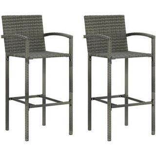 Barstole Polyrattan - 2 / Brun