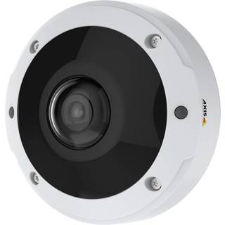Axis Communications Panorama Kamera 02018-001 1,5mm Überwachungskamera mit 6 Megapixel Auflösung. professionelle Kamera für außen - weiß
