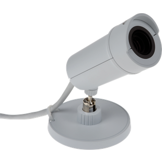 Axis Communications Wärmebildkamera Bullet 0940-001 mit hoher Megapixel Auflösung, Thermalkamera mit Branderkennung - weiß