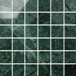 Marmormosaik Arredo Verde Guatemala Polished 50x50 mm (305x305 mm)