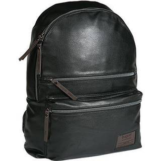 bugatti Herren Rucksack schwarz Kunstleder