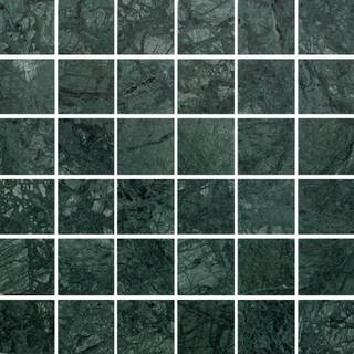 Marmormosaik Arredo Verde Guatemala Honed Mosaic 50x50mm