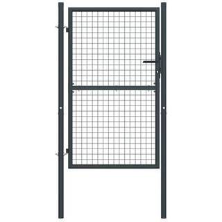 havelåge i trådnet 100x225 cm galvaniseret stål grå