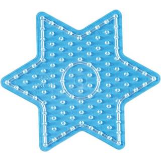 Hama Maxi stiftplade, transparent - Stjerne 8222 1 maxi perleplade Mål: ca. 13 x 15 cm.