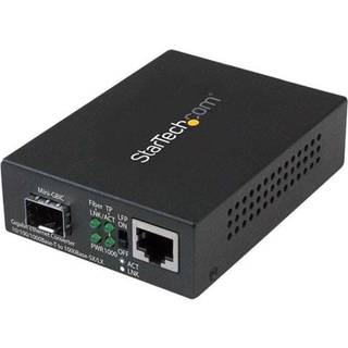 StarTech.com Gigabit Ethernet Fiber Media Converter with Open SFP Slot