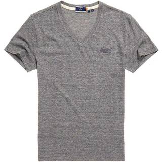 Superdry Klassisk T-shirt med V-hals, fremstillet i økologisk bomuld