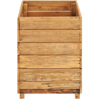 højbed 50x40x55 cm genanvendt teaktræ og stål