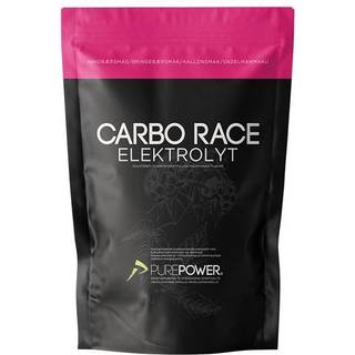 PurePower Carbo Race Elektrolyt energipulver hindbær 1 kg