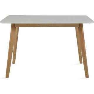 Raven spisebord - Hvid plade M. Natur ben - 120 x 80 x75