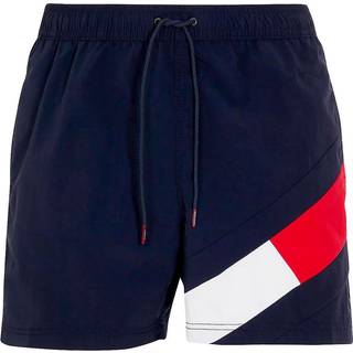 Tommy Hilfiger Solid Flag Swim Shorts - Darkblue - Small