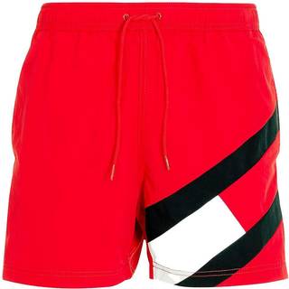 Tommy Hilfiger Solid Flag Swim Shorts - Red - XX-Large