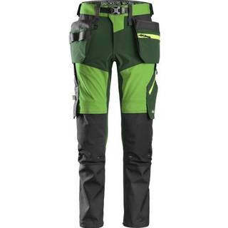Snickers Workwear 6940 FlexiWork Håndværkerbukser Sort/neongul Sort/neongul
