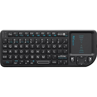 Rii Mini X1 Mini Trådløs Tastatur med Touchpad - Sort