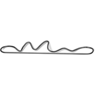 Ferm Living Curvature ophæng til viskestykke Sort messing