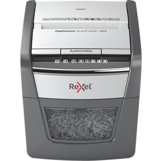 Rexel Makulator Optimum AutoFeed+ 45X krydsmakulering 4x28mm P4, 45 ark