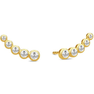 Julie Sandlau Grace Øreringe 22 kt. Forgyldt Sølv ST129GDCZ - Dame - 925 Sterling Silver
