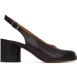 Maison Margiela Tabi leather slingback pumps - black - EU 39