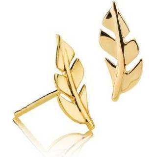 FLAWLESS - Earstud shiny goldpl. Silver
