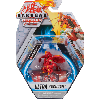 Bakugan Ultra Dragonoid 3-tums hög Geogan Rising Collectible Action Figure and Trading Card