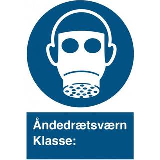 Åndedrætsværn Klasse: - Selvklæbende vinyl - 148 x 105 mm