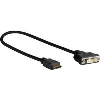 Vivolink HDMI - DVI adapter kabel (HDMI han - DVI hun) | 20 cm | PRIS-MATCH