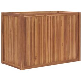 Hævet Plantekasse Massivt Teaktræ - 100 x 50 x 70 cm