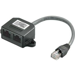 MICROCONNECT Y-ADAPTER RJ45-2xRJ45 M/F 8P