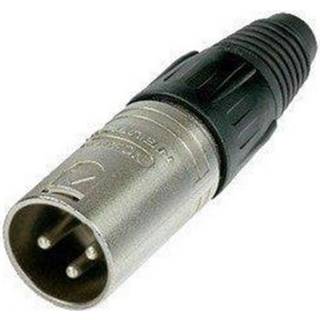 Neutrik XLR han stik, metal (NC3MXX-B) | PRIS-MATCH