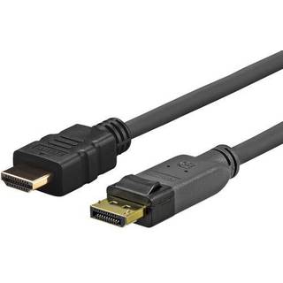 Vivolink DP-HDMI Displayport til HDMI kabel, sort | 3 meter | PRIS-MATCH