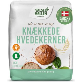 Knækkede hvedekerner 1 kg - Valsemøllen