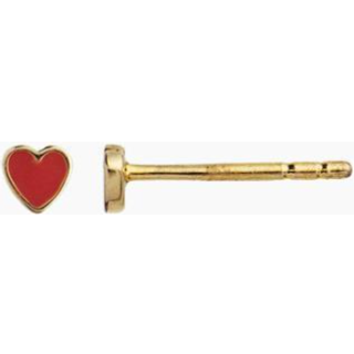 STINE A Jewelry Petit Love Heart ørering 1181-02-Red (½ par)
