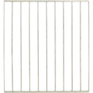 PLUS Basic gelændersystem, galvaniseret look/stål, 90 x 98 cm