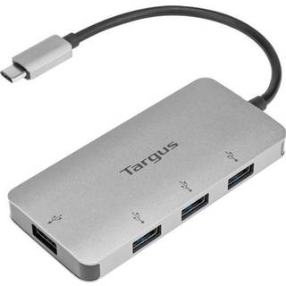 Targus USB-C to 4-Port USB-A Hub - hub - 4 ports USB hub - USB 3.2 - 4 ports - Sølv