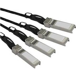 StarTech.com MSA Compliant QSFP+ Direct-Attach Breakout Cable - 3 m (10 ft) - breakout cable - 3 m - black - Sort - 3 meter