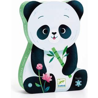 Panda Silhuetpuslespil, 24 Brikker