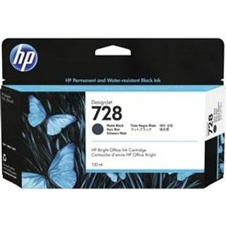 HP 728 / 3WX25A Matte Black Ink - Blækpatron Mat sort