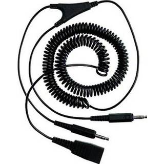 2 m. Spiral ledning, QD stik til RJ11 (Snom/ Yearlink ip telefon)