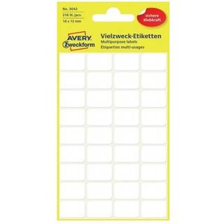 Avery manuel etiket 18 x 12 mm, 216 stk.