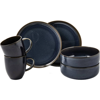 Villeroy & Boch Crafted Denim morgenmadssæt 6 dele Blue
