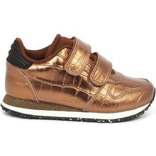 Woden Kids Sneaker Sandra Burnished Copper Croco Shiny - Str. 26