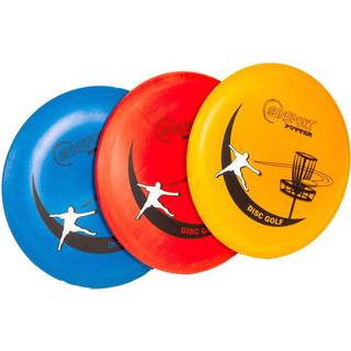 Disc golf sæt: Pro - Sort/rød/gul
