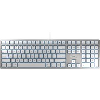Cherry KC 6000 SLIM FOR MAC UK Layout USB - Tastatur - Engelsk - UK - Sølv