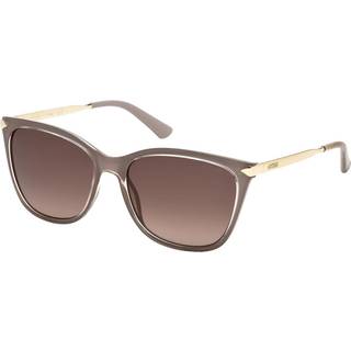 Guess Kvinde GU7483 57F Solbriller Injiceret Beige Brun Geometrisk Skygge