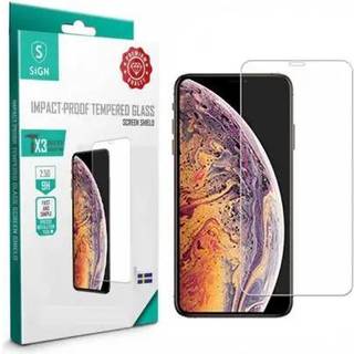 SiGN Skærmbeskyttelse i hærdet glas til iPhone 11 Pro-X-XS + Monteringsram