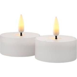 Sirius Sille Fyrfadslys 2-pak, Ø4 x 2,2 cm Hvid