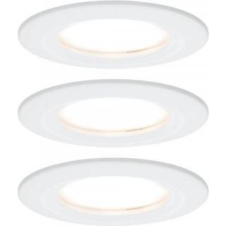 Paulmann LED indbygningsspot Nova Coin 3 hvid rund dæmpbar Coin,, Hvid/opal, Gangområde, Aluminium, Moderne, Runde downlight