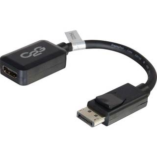C2G 20cm DisplayPort to HDMI Adapter - DP Male to HDMI Female - Black - DisplayPort cable - 20 cm