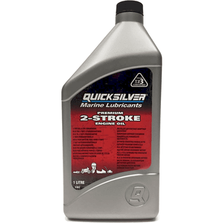 Mineralolie til 2-takt påhængsmotorer Quicksilver Premium 2-Stroke Engine Oil, NMMA TC-W3, 1 liter