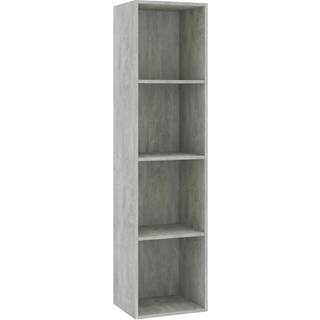 bogreol/tv-bord 36x30x143 cm konstrueret træ hvid